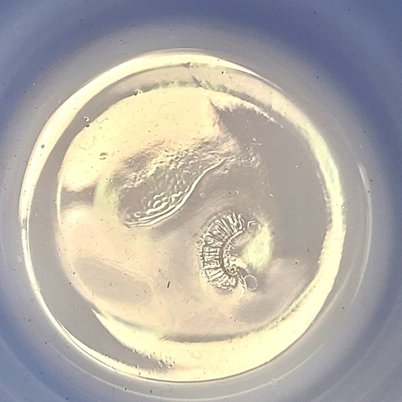 Vintage Anchor Hocking FireKing Milk Glass Periwinkle Blue Coffee Mug Cup - Picture 5 of 6